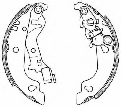 OPEN PARTS bsa204300 -  Комплект тормозных колодок